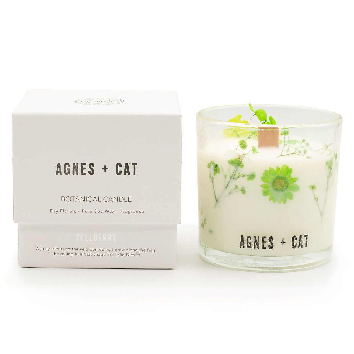 Vela botanica de soja · Fellberry Agnes + cat