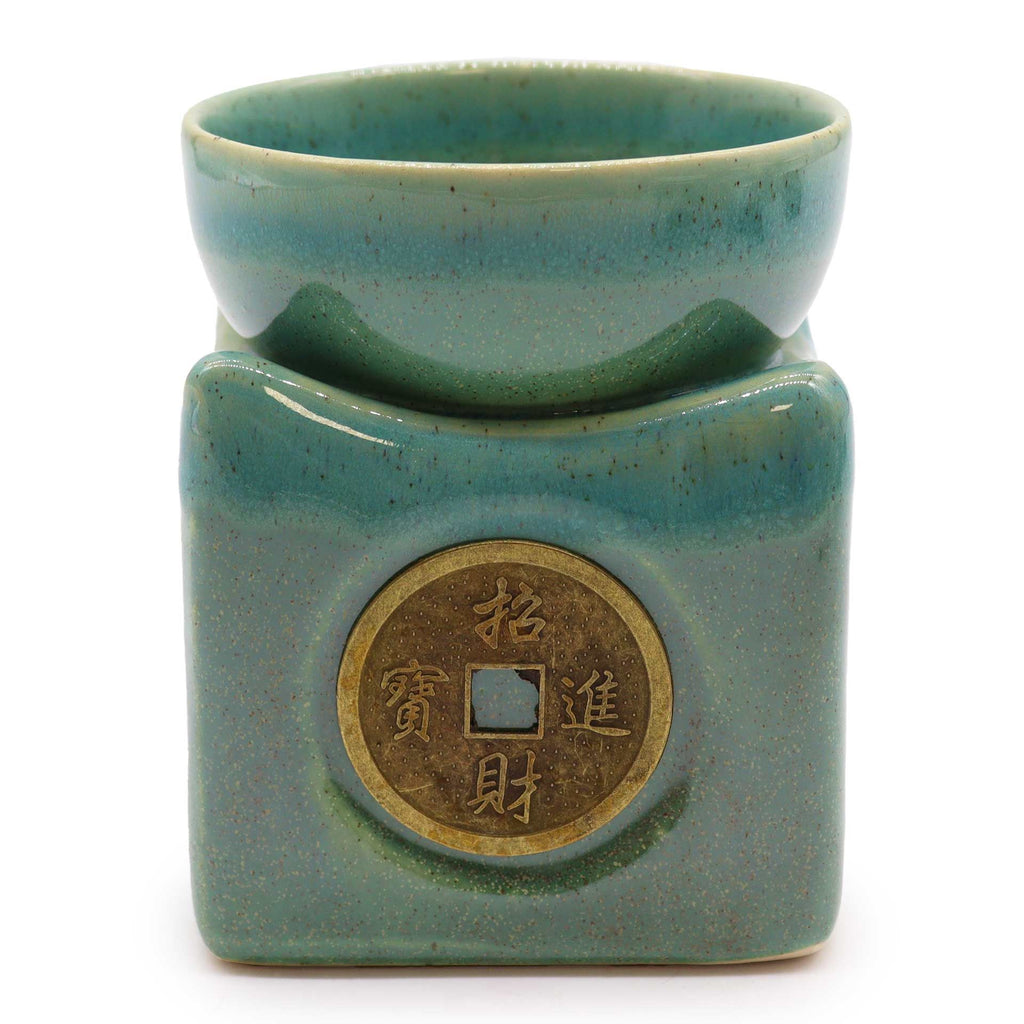 Quemador de Aceites de Cerámica verde · Inspiracion Oriental