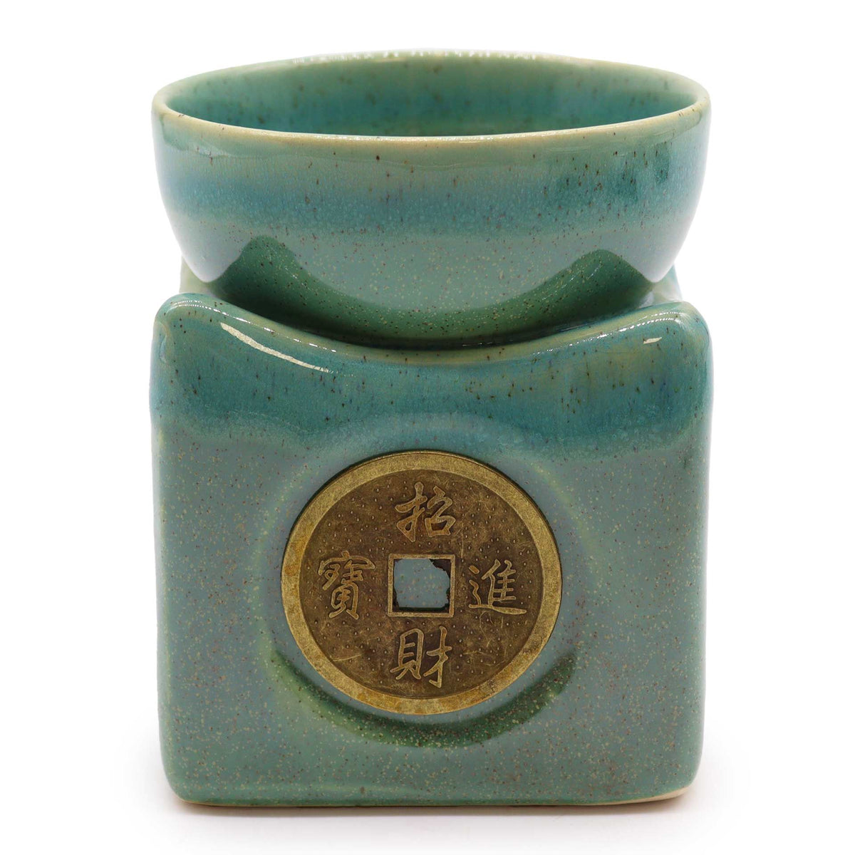 Quemador de Aceites de Cerámica verde · Inspiracion Oriental