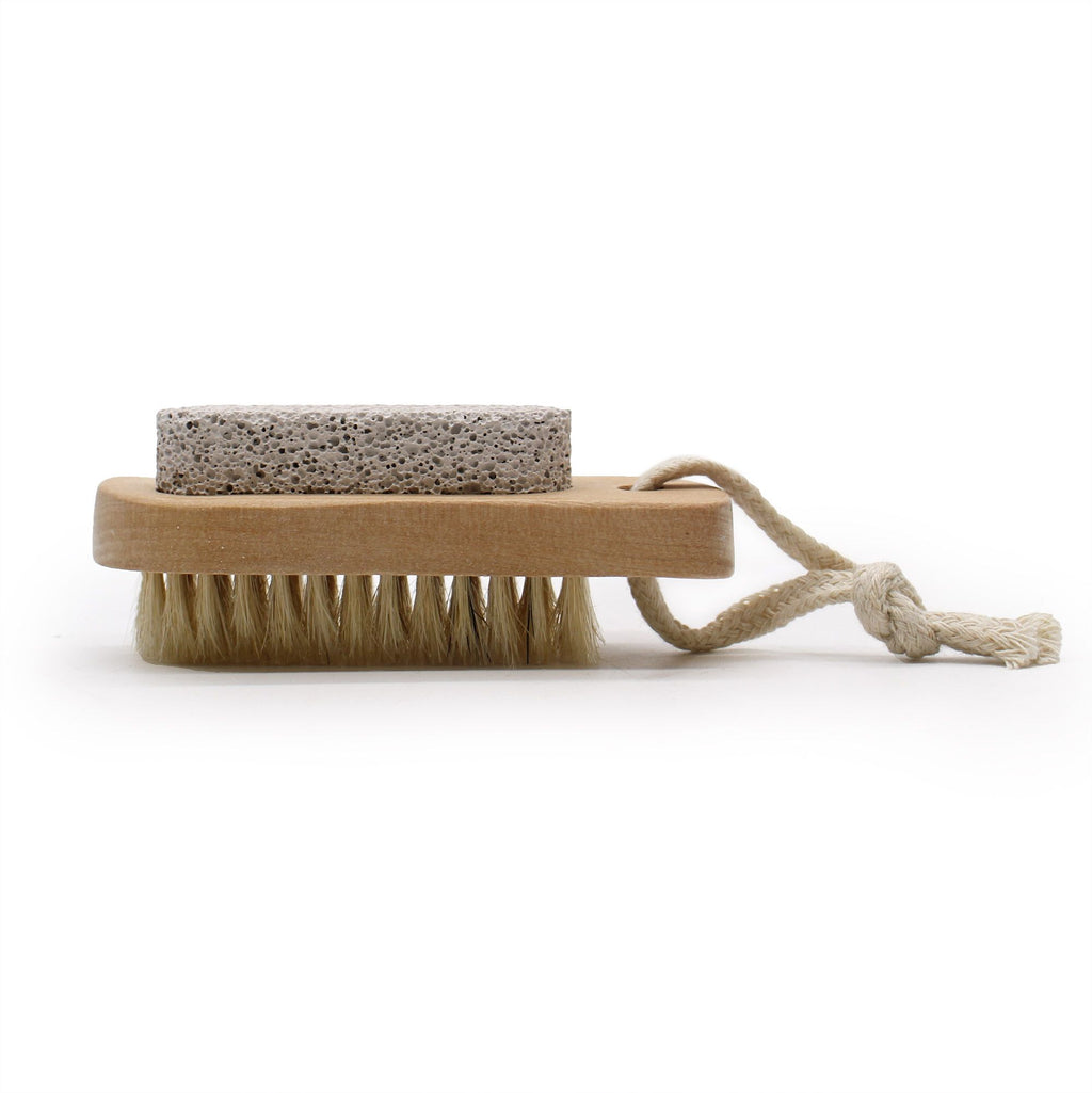 Cepillo & Piedra Exfoliante - Ritual de cuidado Corporal