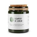 Vela de soja Woodwick · Hojas y Lino · Greenman