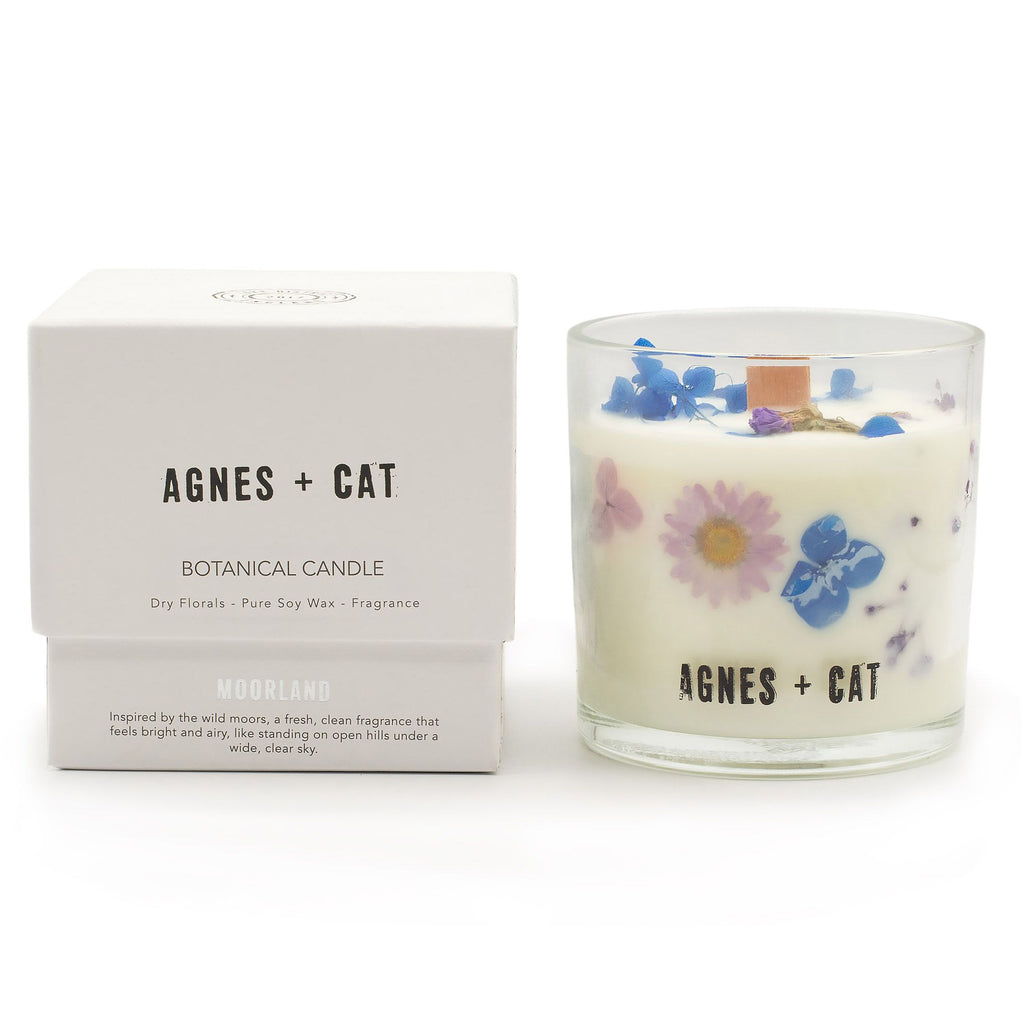 Vela Botanica de soja · Moorland Agnes + cat