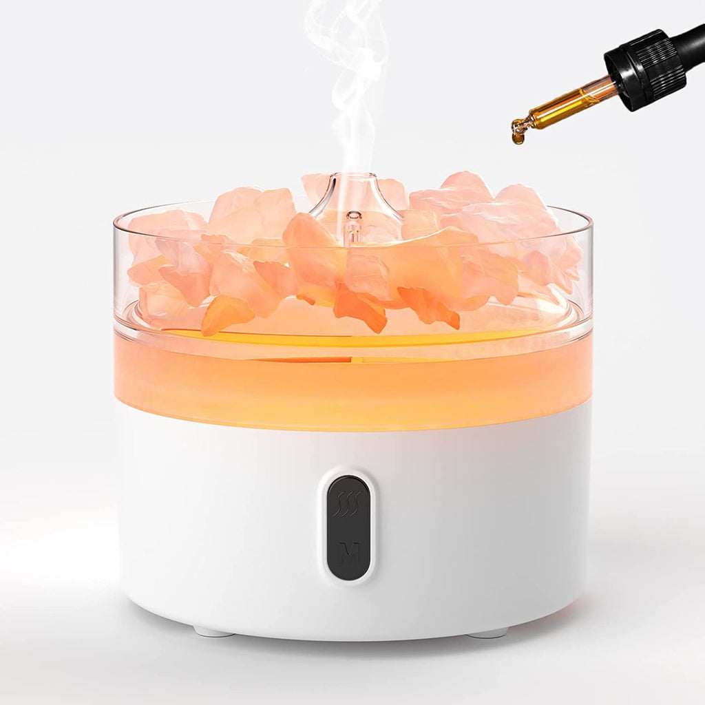 Difusor de Aroma de Sal del Himalaya - Luz Ambiente ·200 ml  (Sal incluida)