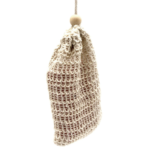 Bolsa Exfoliante de yute Natural para jabon - Ritual de ducha