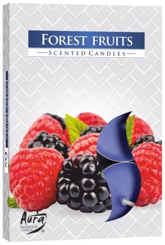 Set de 6 Velas de Té Perfumadas - Frutas del Bosque